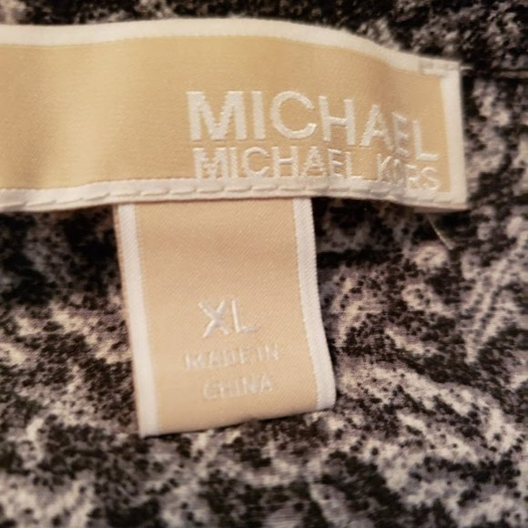 Michael Kors Womans Black & White Tunic Top Size XL - Picture 4 of 5